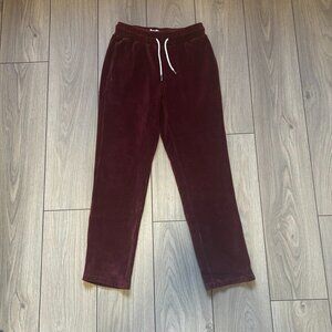 Topman Burgundy Corduroy Pants